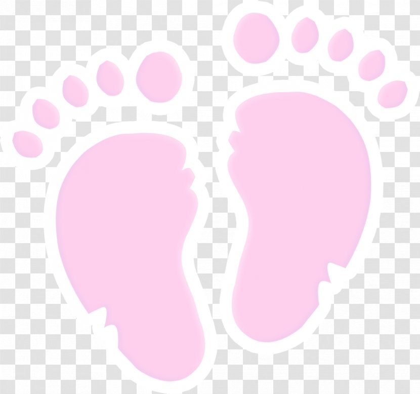 Pink Flowers Color Clip Art - Love - Pretty Footprints Transparent PNG