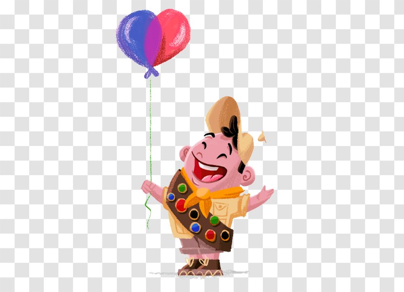 Russell Painting Drawing Cartoon Illustration - Take The Balloon Boy Transparent PNG