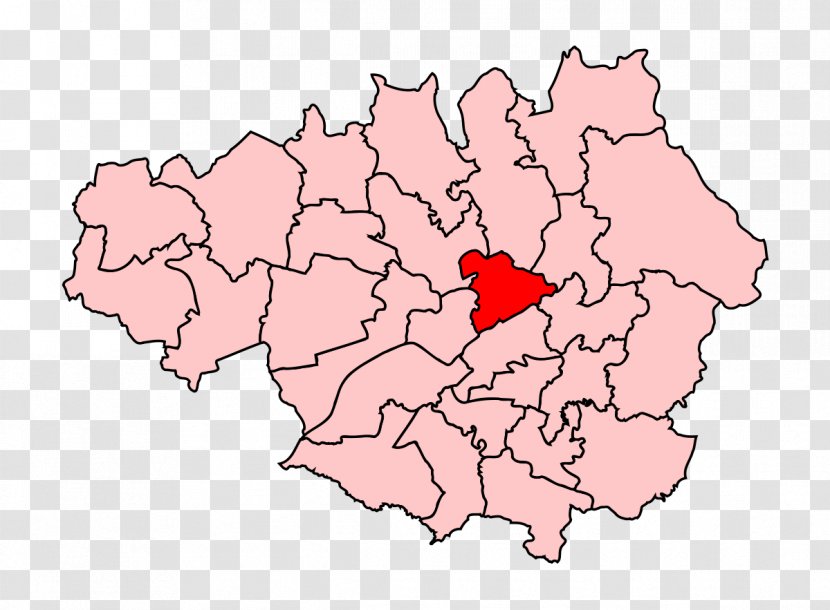 Middleton Manchester Withington Hyde M Postcode Area - Map - England Transparent PNG