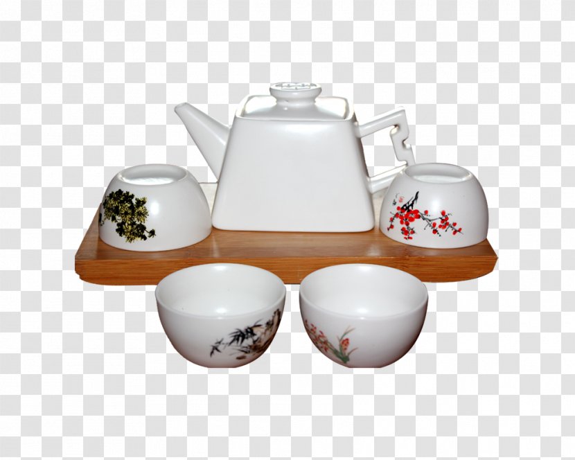 Teaware Teacup Coffee Cup - Tea Set Transparent PNG