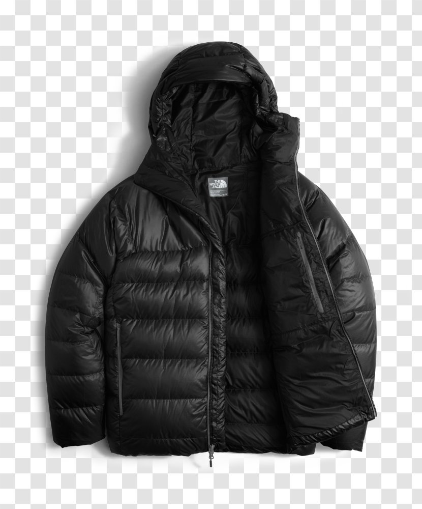 Hood The North Face Jacket Canada Goose Down Feather - Watercolor Transparent PNG
