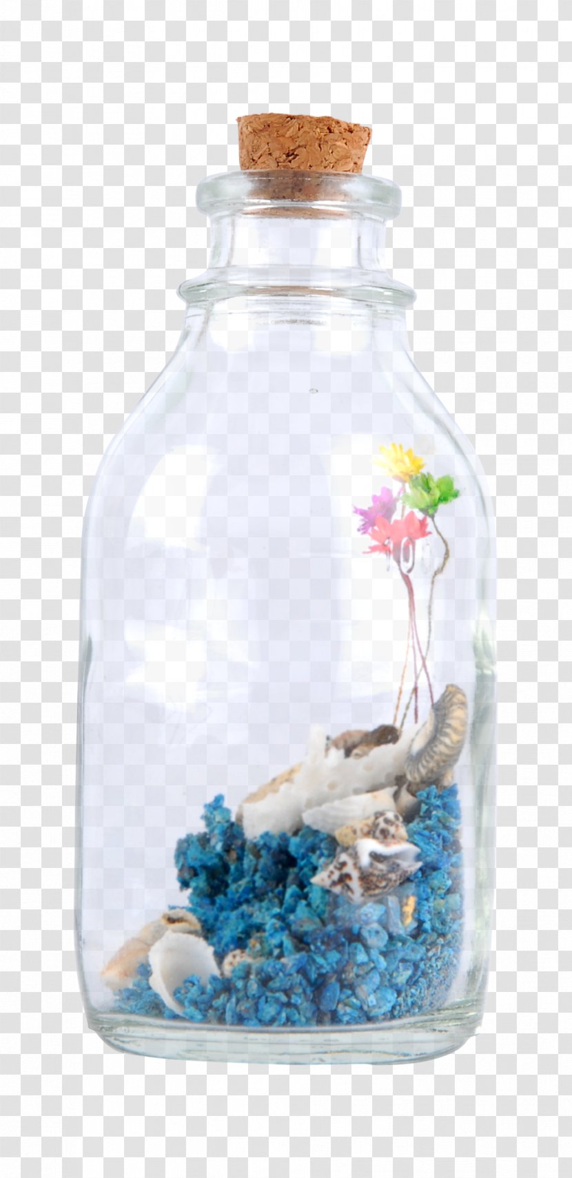 Glass Bottle - Water - Wishing Transparent PNG