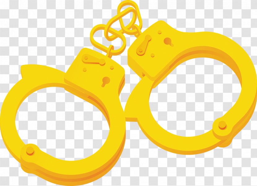 Handcuffs Crime Computer File - Symbol - Yellow Transparent PNG