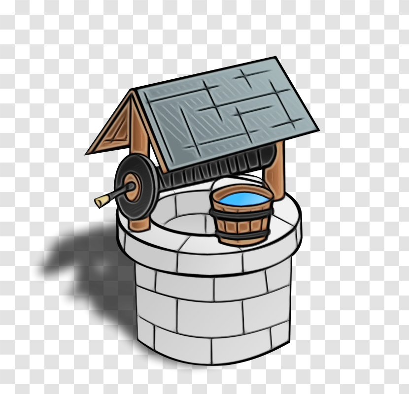 Water Well Roof Property Shed Cartoon - Real Estate - Animation Transparent PNG