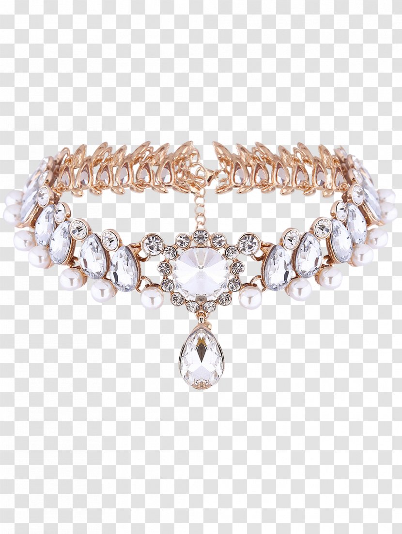 Amazon.com Choker Imitation Gemstones & Rhinestones Necklace Collar - Jewelry Rhinestone Transparent PNG