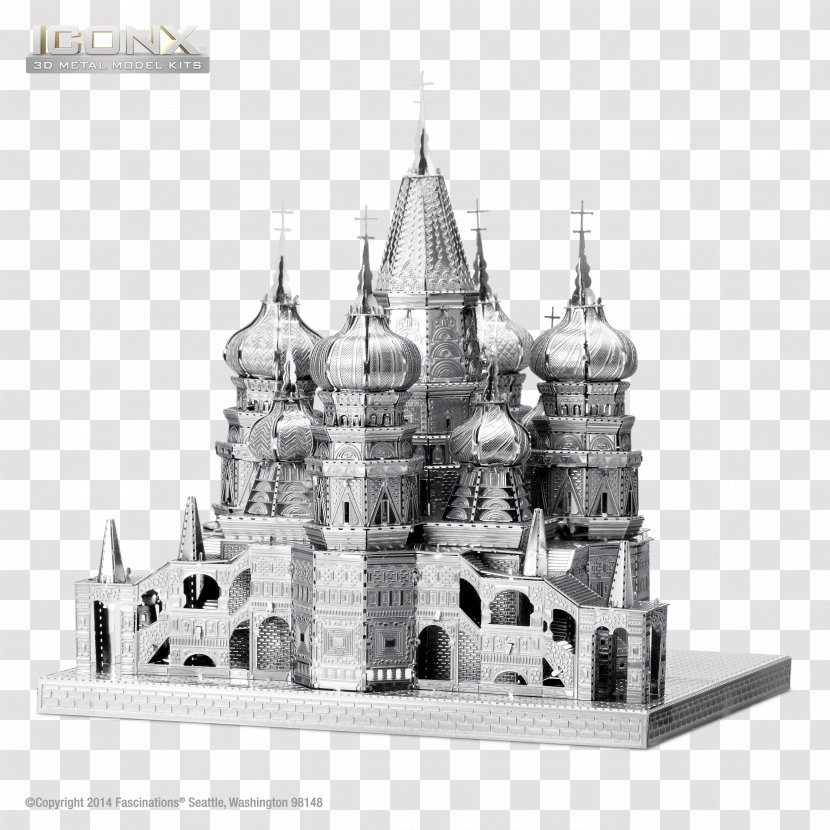 Saint Basil's Cathedral Himeji Castle Sheet Metal Plastic Model - Facade Transparent PNG