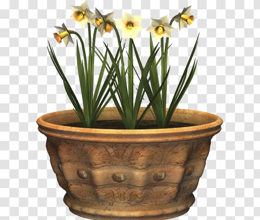 Clip Art - Ceramic - Flowering Plant Transparent PNG