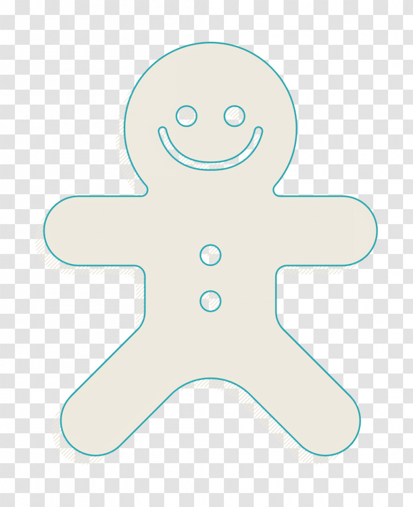 Xmas Days Icon Christmas Gingerbread Man Icon Food Icon Transparent PNG