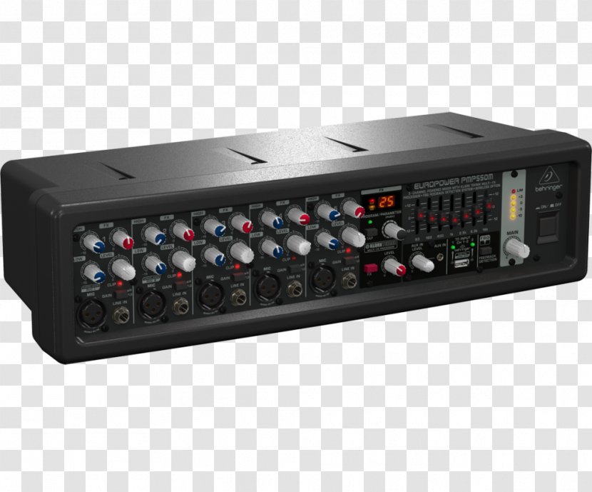 Microphone Audio Mixers BEHRINGER Europower PMP550M - Watercolor Transparent PNG