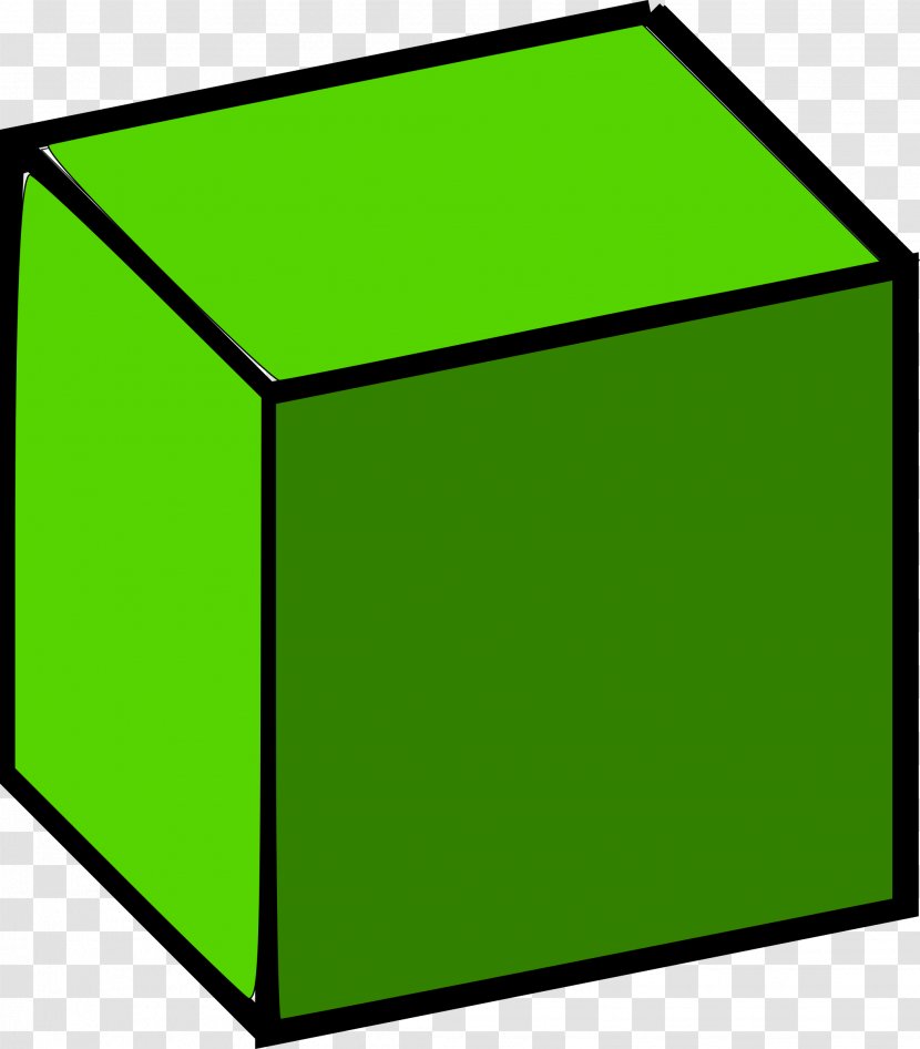 Rectangle Square Green Yellow Area - Cube Transparent PNG
