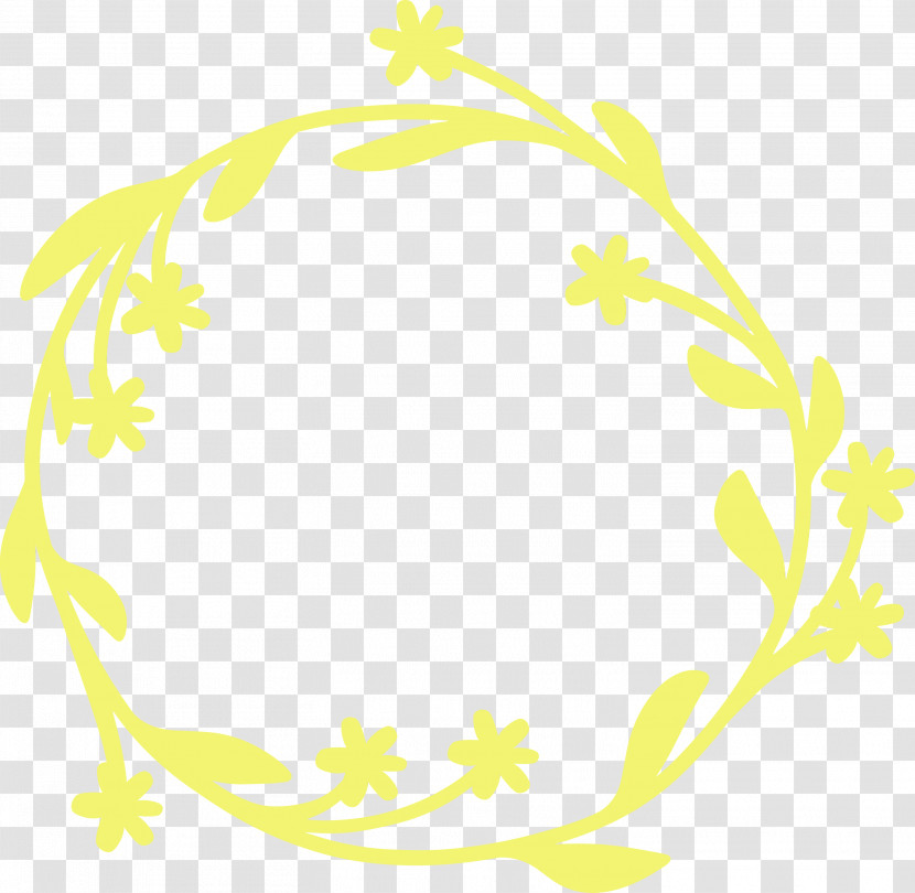 Yellow Circle Oval Transparent PNG
