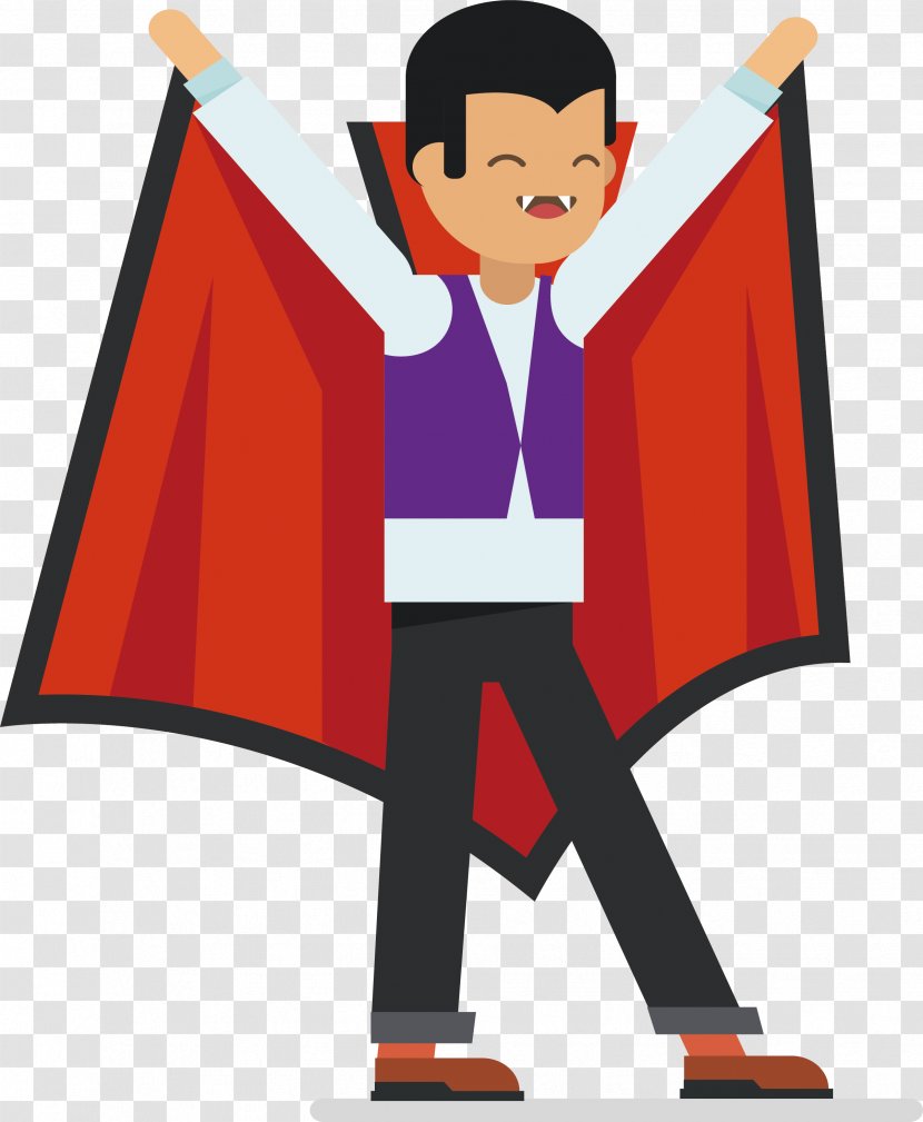 Vampire Download - Flower - Vampires With Their Cloaks Open Transparent PNG