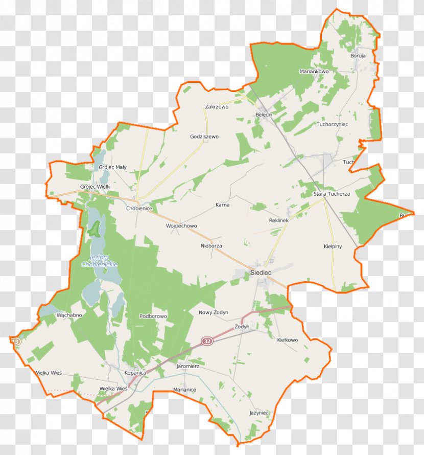 Kopanica, Greater Poland Voivodeship Gmina Wolsztyn Chobienice Tuchorza Belęcin - County - Map Transparent PNG