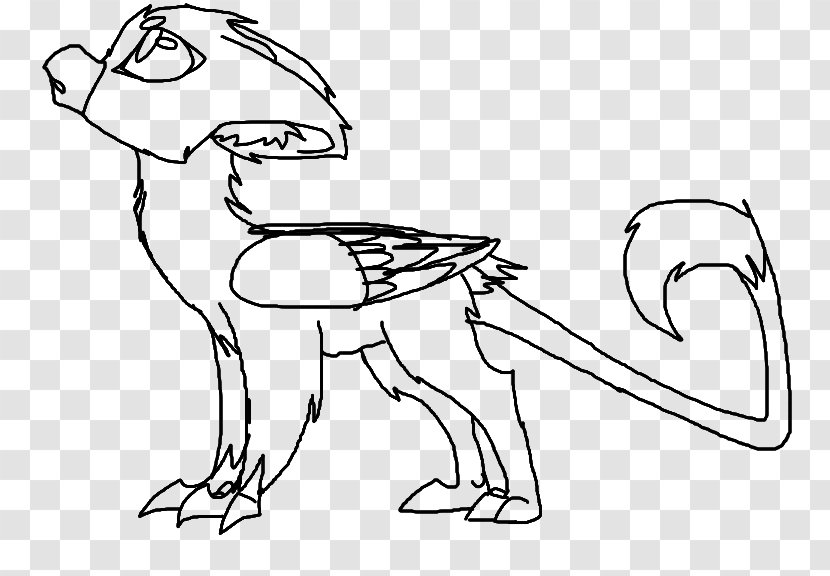 Drawing Line Art Griffin - Flower - Rainbow Hair Transparent PNG