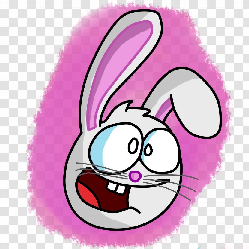 Easter Bunny Snout Whiskers Clip Art Transparent PNG