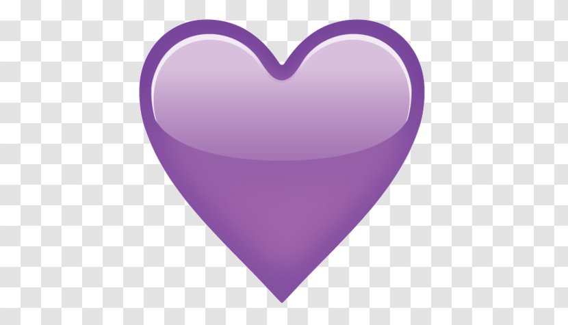 Emoji Heart IPhone - Lilac Transparent PNG