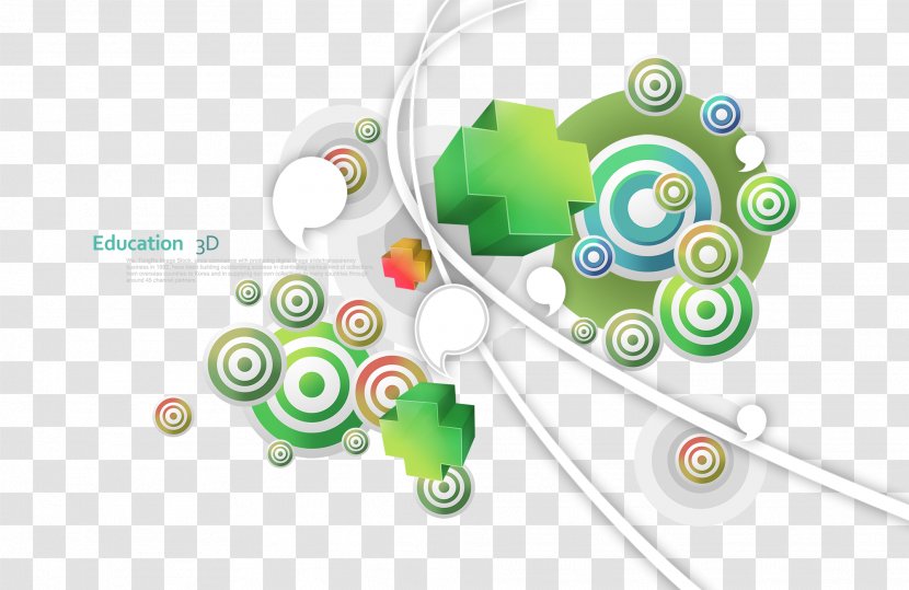 3D Computer Graphics Illustration - 3d - Green Decorative Patterns Material Transparent PNG