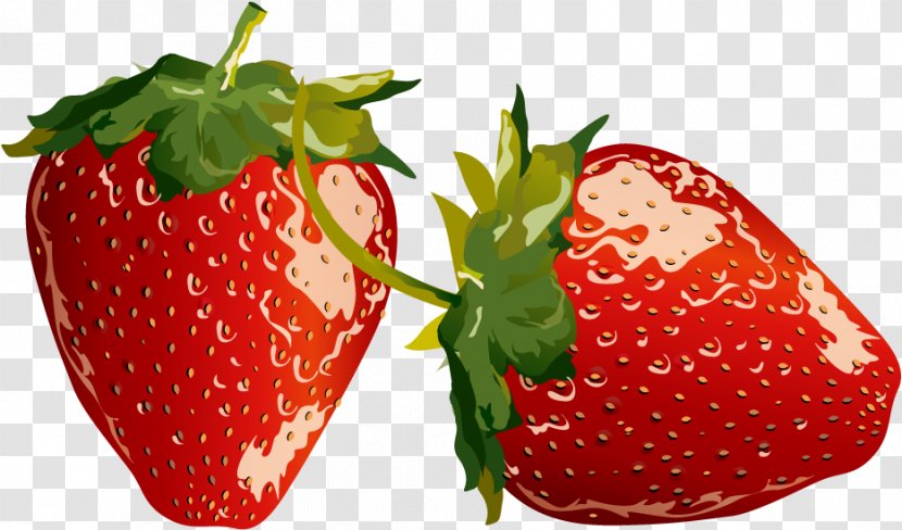 Strawberry Juice Shortcake - Accessory Fruit - Vector Red Transparent PNG