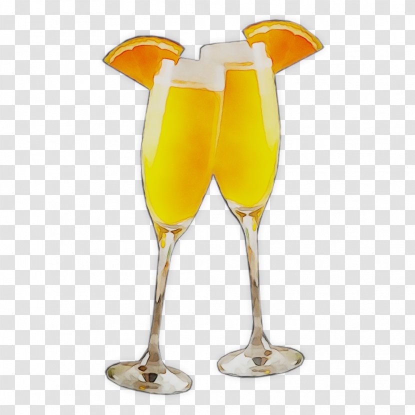 Agua De Valencia Wine Cocktail Bellini Orange Drink Harvey Wallbanger - Champagne Glass Transparent PNG