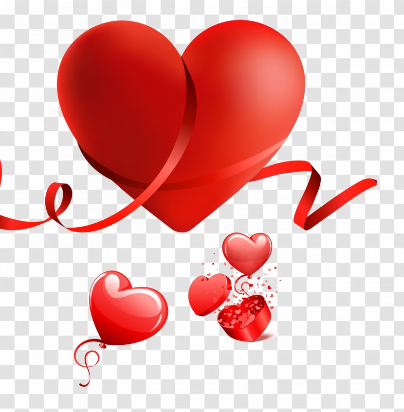 Heart Valentine's Day Red Clip Art - Frame Transparent PNG