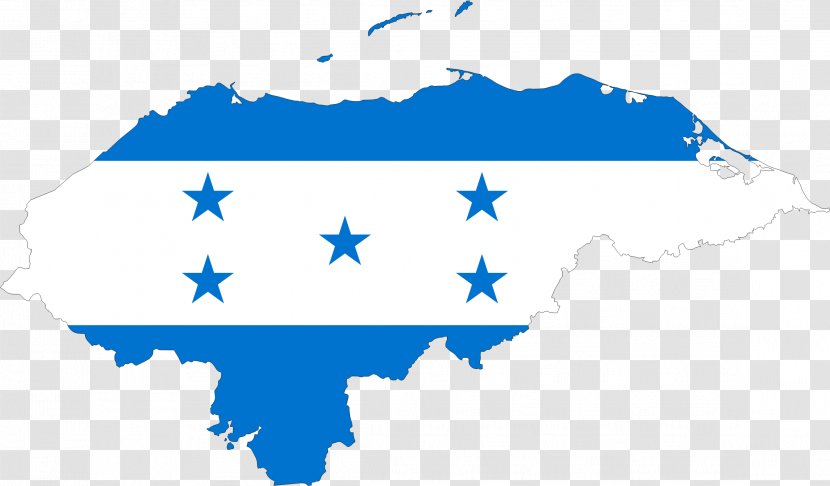 Flag Of Honduras File Negara Map - World - France Transparent PNG