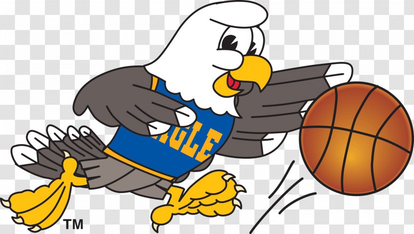 Bald Eagle Basketball Mascot Clip Art - Tree - Clipart Transparent PNG