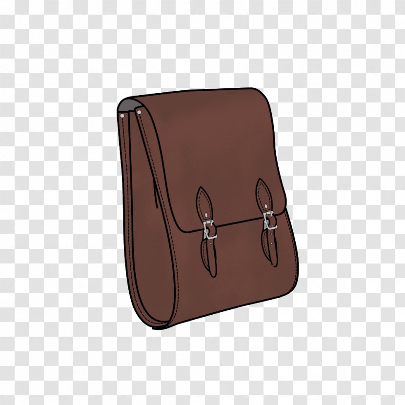 Leather - Brown - Backpack Transparent PNG