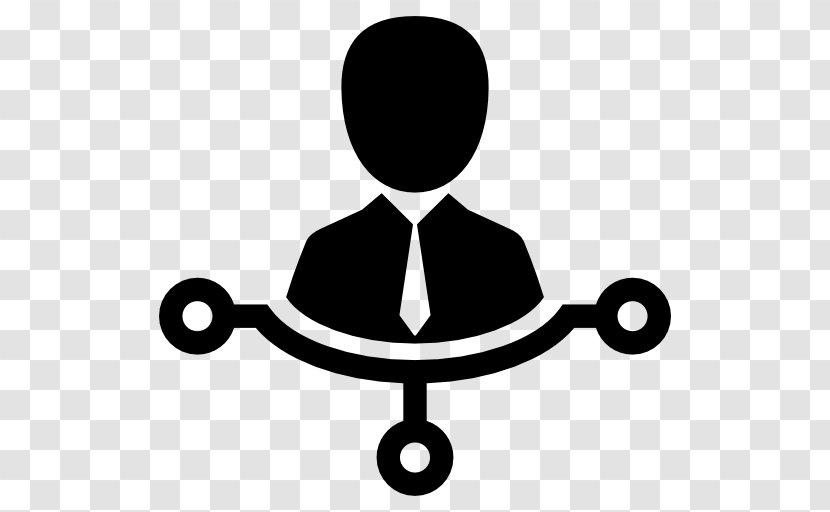 Businessperson - Black And White - Relationship Icon Transparent PNG