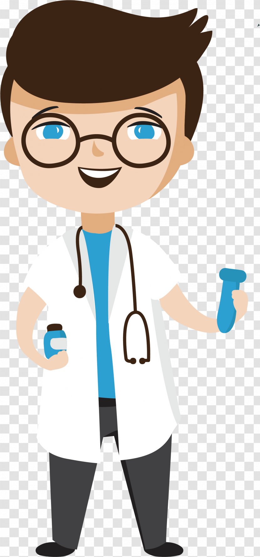 Stethoscope Cartoon - Health Care - Smile Glasses Transparent PNG