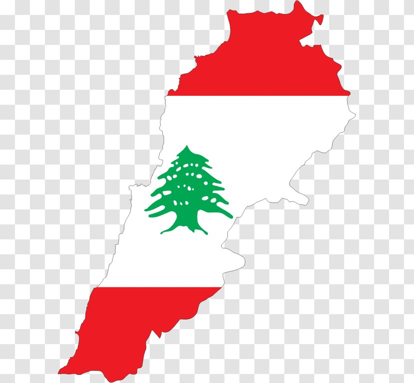 Flag Of Lebanon Map National - Area Transparent PNG