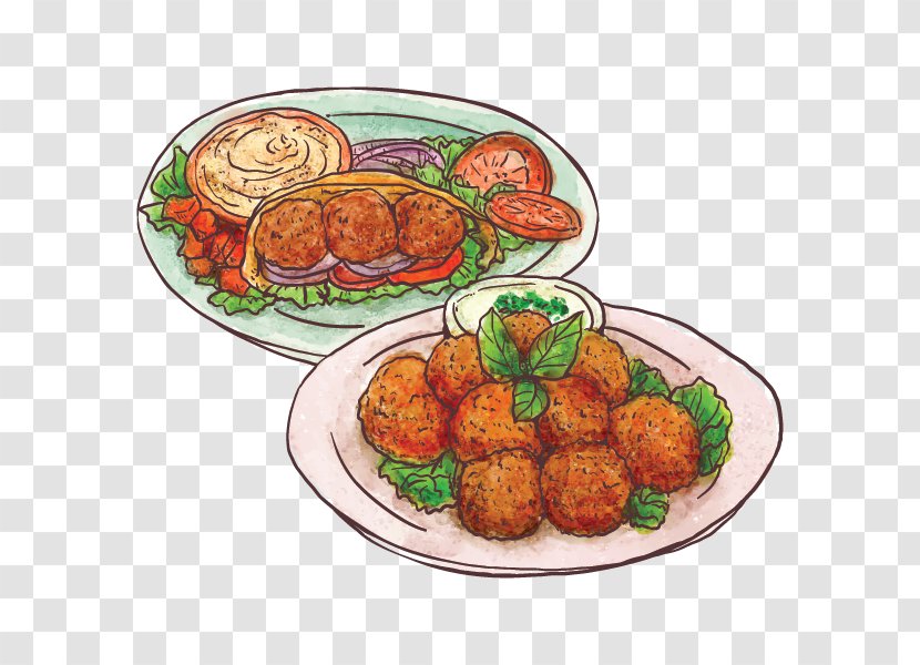 Turkish Cuisine Meatball Middle Eastern Falafel Quenelle - Recipe - Arabic Food Transparent PNG