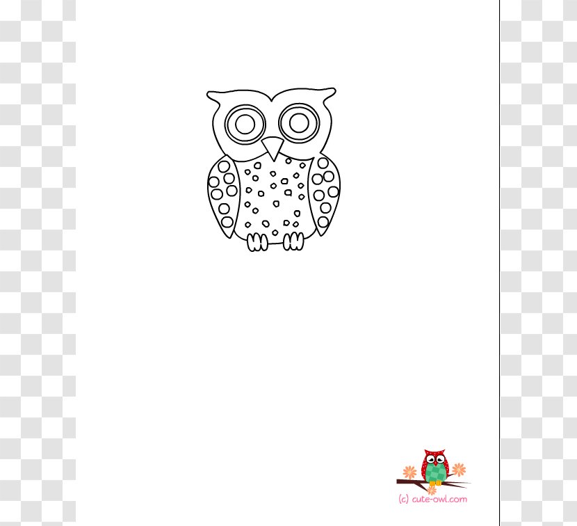Owl Babies Coloring Book Little Clip Art - Area - Cute Baby Pages Transparent PNG