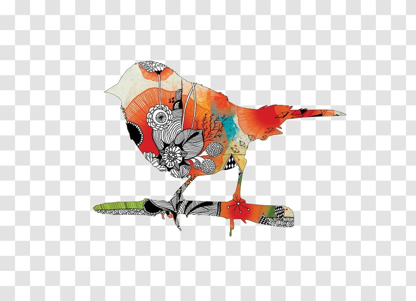 Bird Visual Arts Graphic Design Illustration - Deny Designs - Creative Abstract Sparrow Pull Material Free Transparent PNG