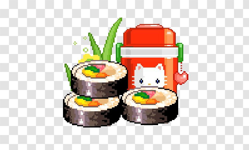 Sushi Pixel Art - Pixelation Transparent PNG