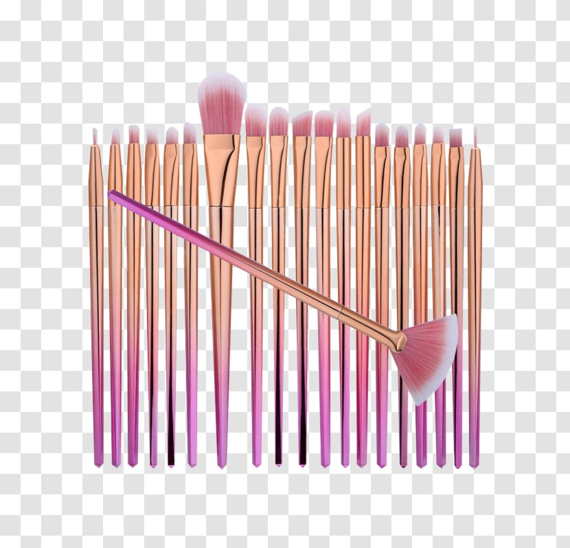 Make-Up Brushes Foundation Eye Shadow Liner Cosmetics - Facial - Ombre Dresses Transparent PNG