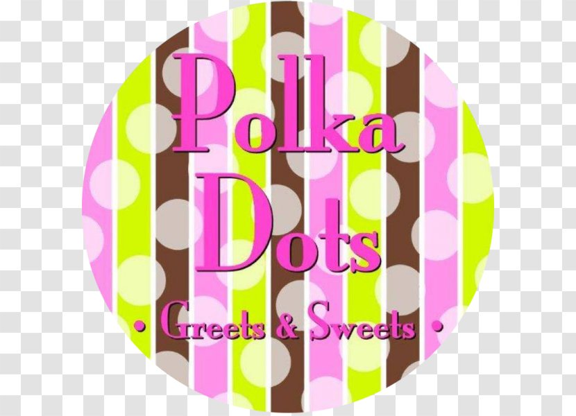 Polka Dot Gift Circle Pattern - Text Transparent PNG