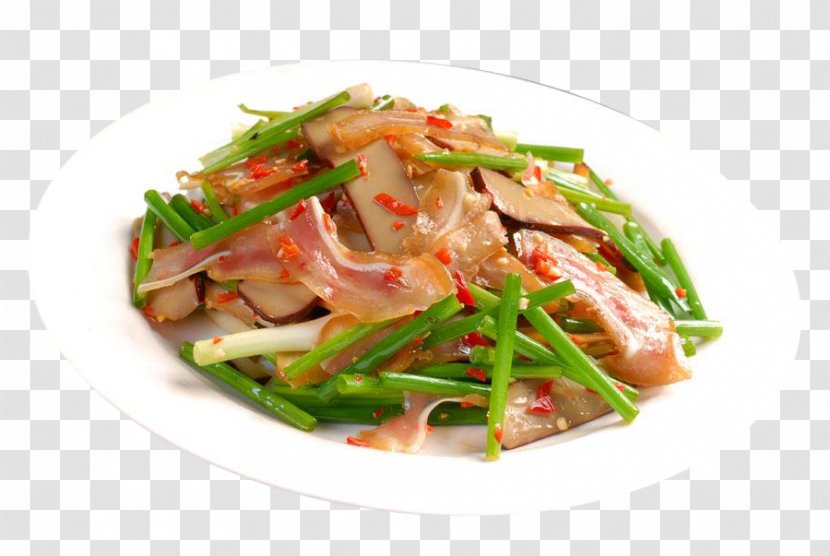 Twice Cooked Pork Namul Chinese Cuisine Stir Frying Vegetable - Garnish - Garlic Fried Transparent PNG