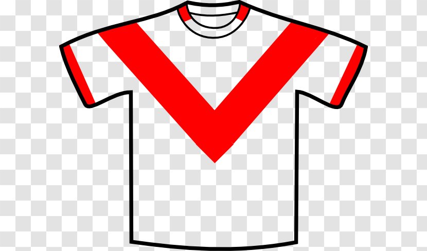Clip Art T-shirt Jersey White - Voetbalshirt Transparent PNG