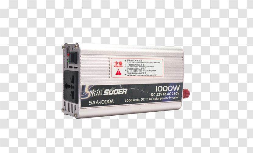 Power Inverter Solar Supply Direct Current - Electric - Sol Transparent PNG