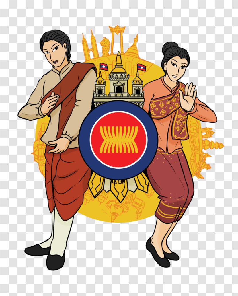 Laos Lao Police Club Cartoon Language - Hero - Sign Transparent PNG