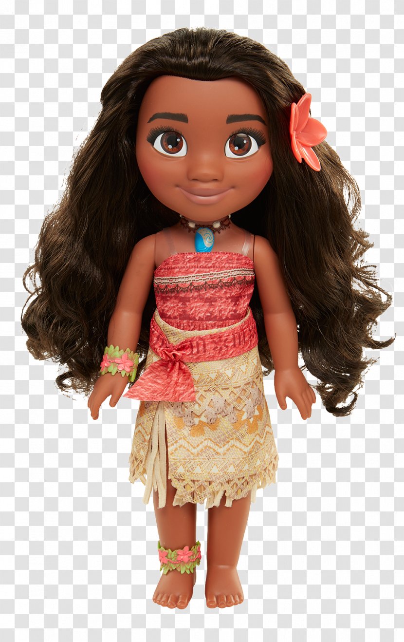 Disney Moana Adventure Iconic Outfit Fashion Doll Hasbro Of Oceania Action Toy - Long Hair Transparent PNG