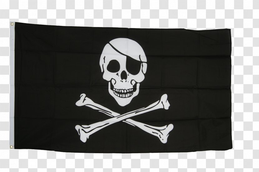 Jolly Roger Flag Skull And Crossbones Piracy Eyepatch - Bandana Transparent PNG