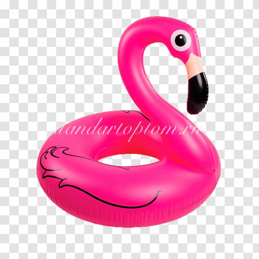 Swim Ring Inflatable Swimming Pools Flamingo Toy - Magenta Transparent PNG