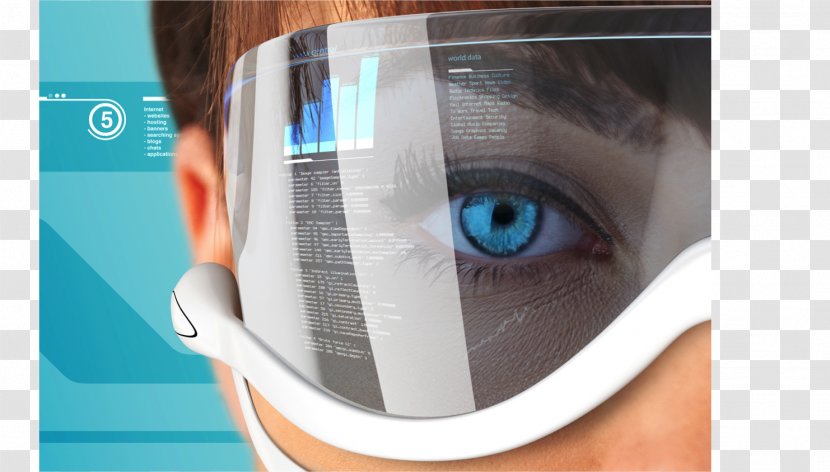 Head-mounted Display Google Glass Augmented Reality Head-up Virtual - Headup - Technology Transparent PNG