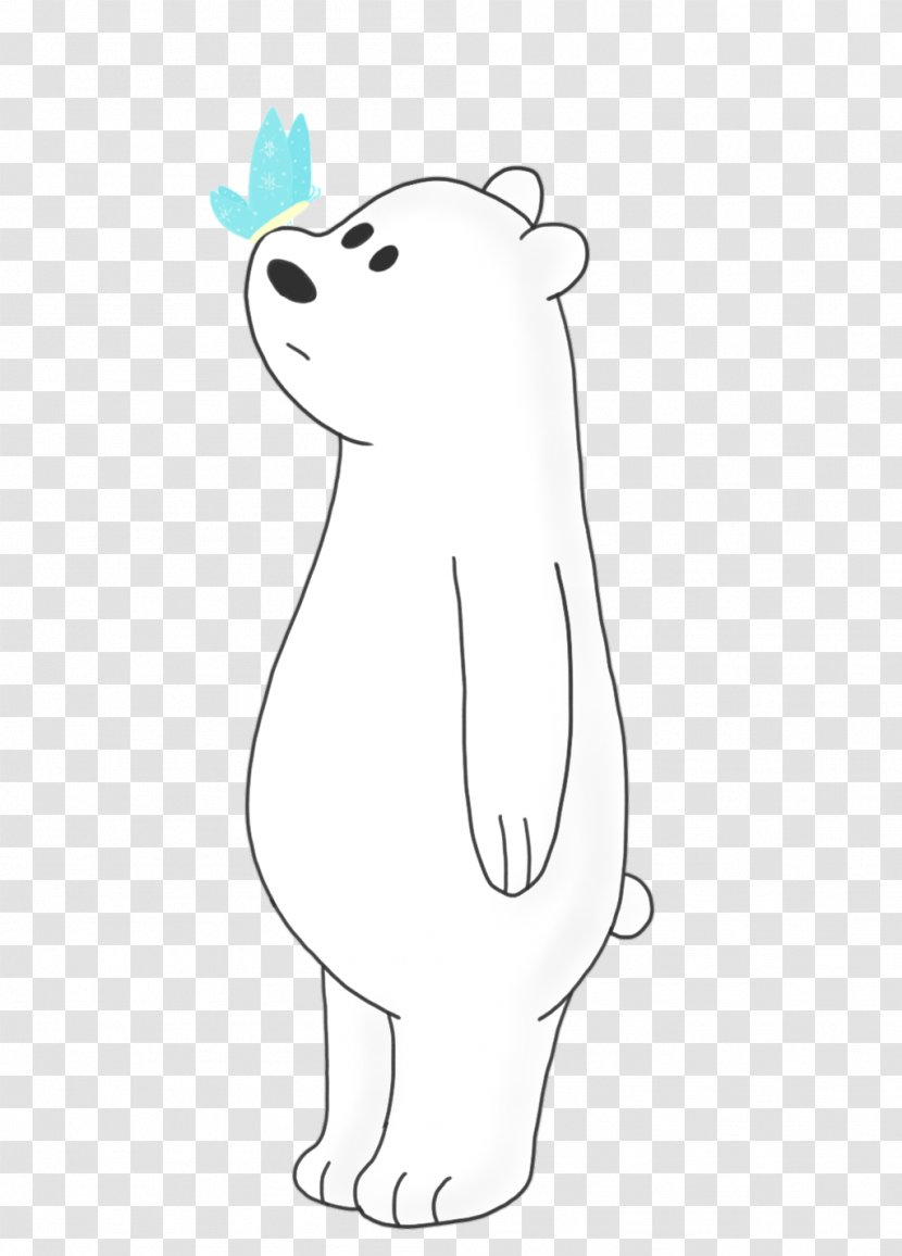 Polar Bear Clip Art Drawing Illustration - Tail Transparent PNG