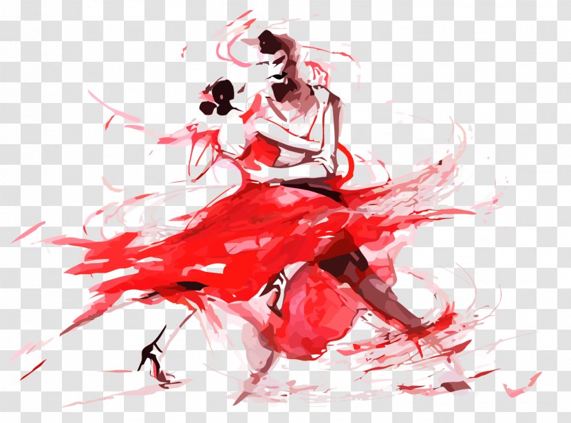 Tango Dance AllPosters.com - Tree - Vector Watercolor Dancing People Transparent PNG