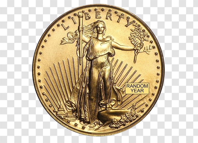 American Gold Eagle Coin Bullion - Medal Transparent PNG