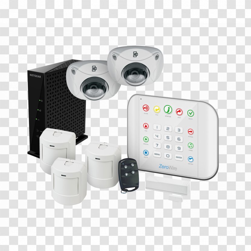 Security Alarms & Systems Alarm Device Closed-circuit Television Camera Wireless - Home - Cctv Dvr Kit Transparent PNG