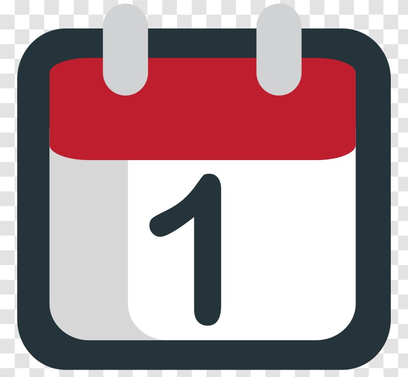 Calendar Emoji - Text Transparent PNG