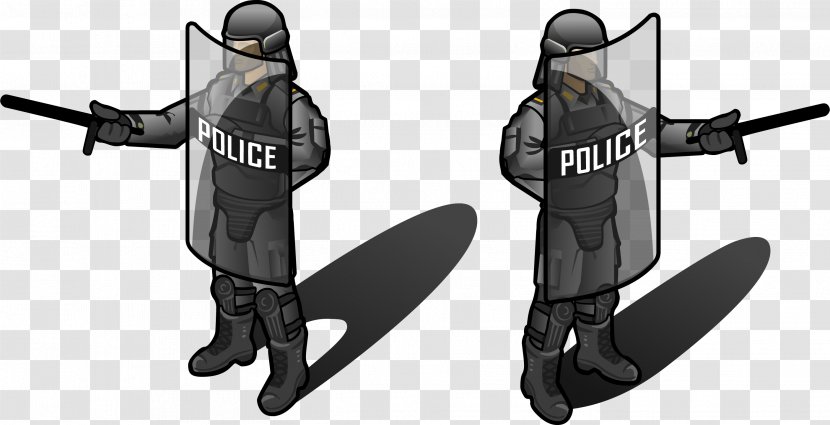 Baton Euclidean Vector - Police Officer - Armed With Batons Transparent PNG